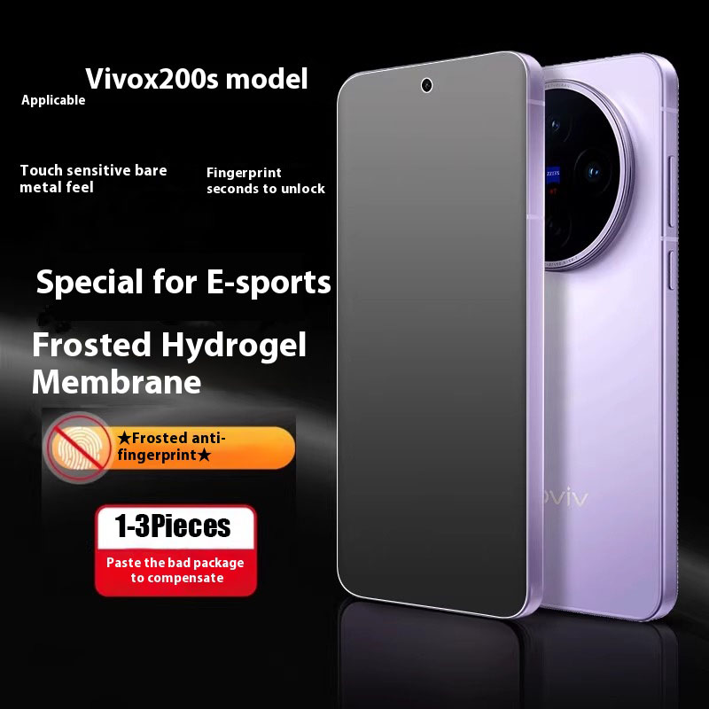 Vivo X200 - 3 Parça Tam Kapak Mat Hidrojel
