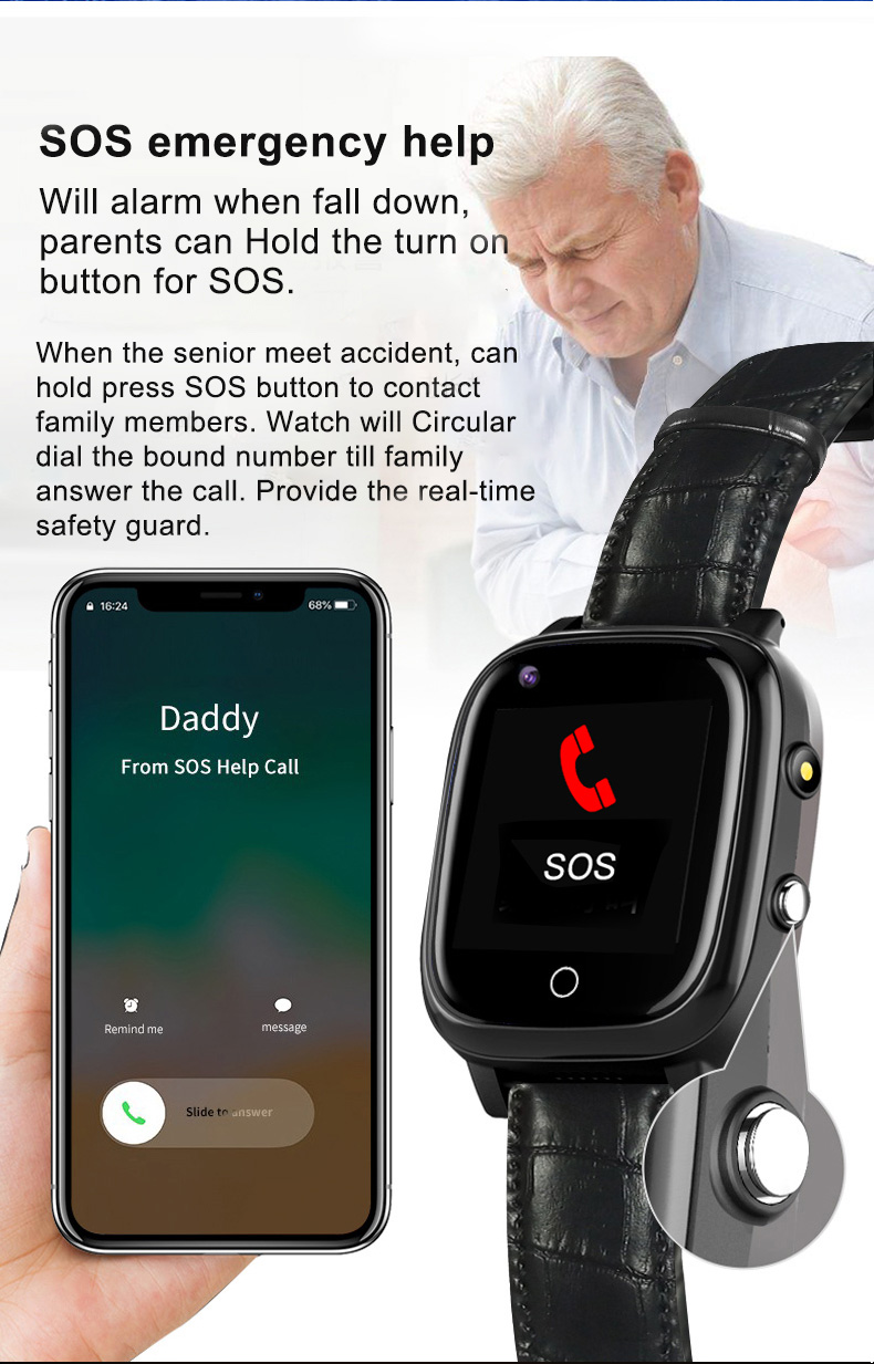 Yaşlılar İçin Yaşlı Akıllı Saa - Fall Detection Watch incelemesi ve fiyatı