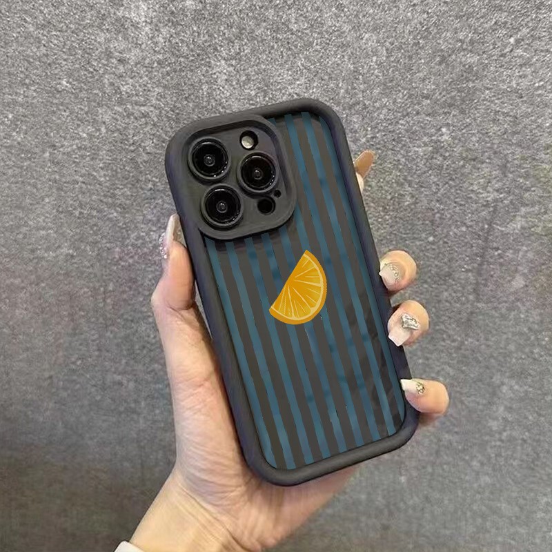 Çizgili Limon Dilimi Desenli T - Apple Iphone 15 incelemesi ve fiyatı